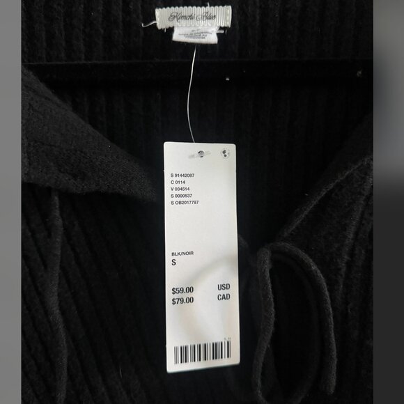 NWT Kimchi Blue Jane Bow Tie-Front Cardigan | Urban Outfitters Black - Picture 3 of 5